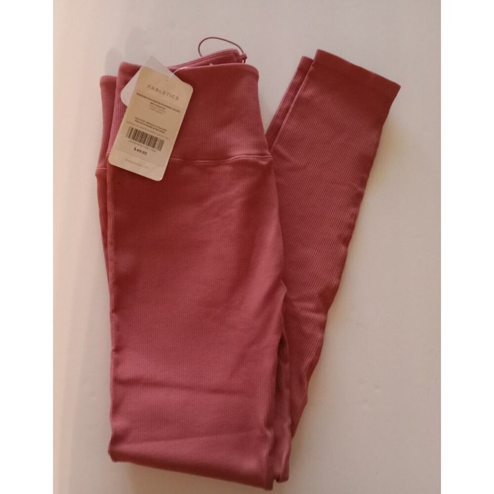Fabletics Corsetry Leggings Pink High-Waisted Seamless Womens Medium NWT